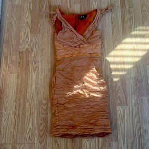 Nicole Miller Orange Cocktail dress